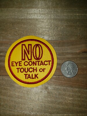 No touch No eye contact Service Dog  ESA Patch, Patches for Vests / Harness sm
