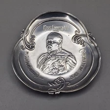 Antique Solid Silver King Edward Pin Dish by James Fenton 1901