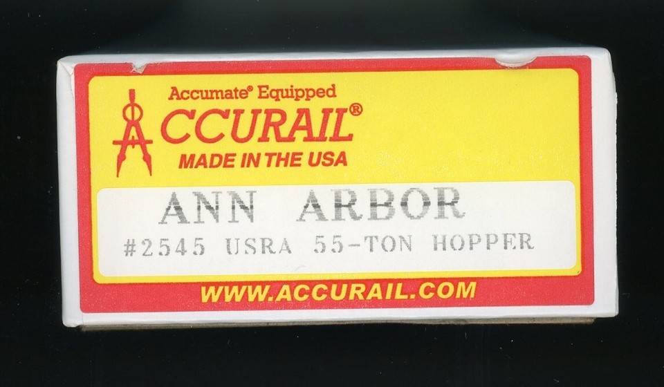 Accurail Ann Arbor Railroad HO 55 Ton Open Hopper Car Kit eBay