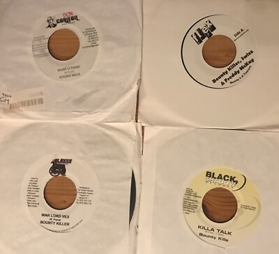4 x Bounty Killa .  7'' Cry JA ORIG Pressings Dancehall VINYL Jamaica Killer