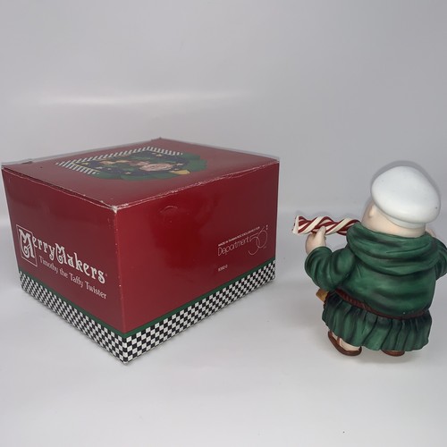 Dept. 56 Merry Makers Christmas Figurines Timothy The Taffy Twister Orig Box - Picture 3 of 6