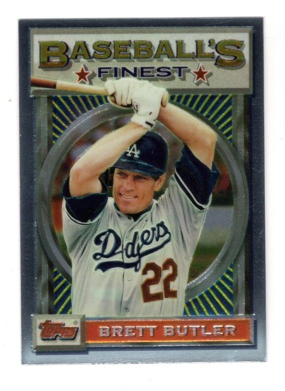 BRETT BUTLER - 1993 TOPPS FINEST - CARD # 6  - FREE SHIPPING - BX1