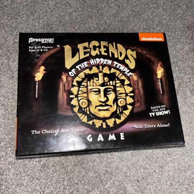 Legends of the Hidden Temple Brettspiel Nickelodeon Retro 90er Pressman KOMPLETT 