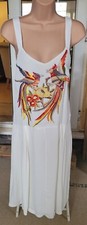 Beautiful ASOS Embroidered Tropical Bird Drop Waist Dress Size 10