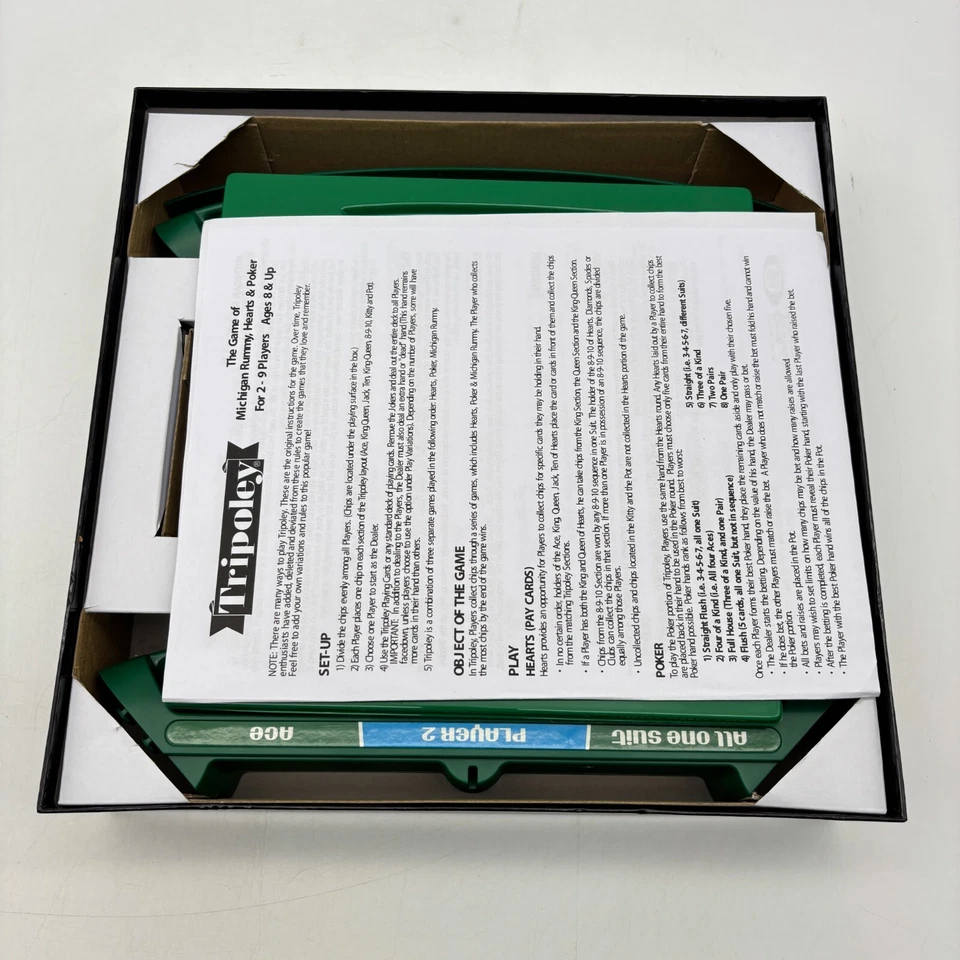 Tripoley Diamond Edition 完整 Ideal 2010 Rummy Hearts 扑克 — 第 3/4 张图片