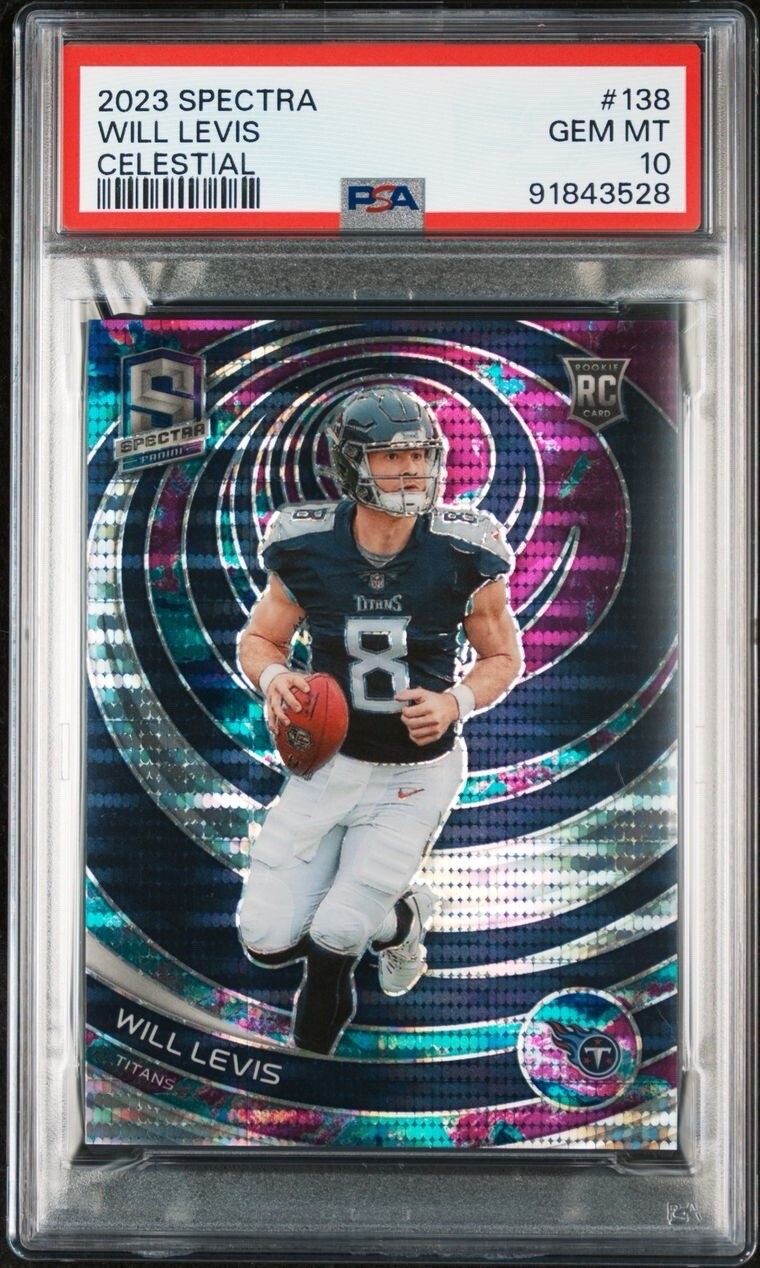 PSA 10 2023 Panini Spectra #138 Will Levis Celestial #'d /99 POP 1 Rookie Card