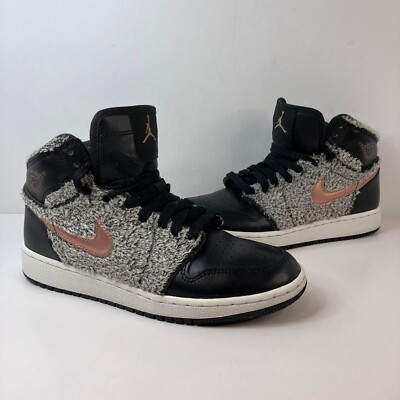 jordan 1 retro high fleece black metallic red bronze