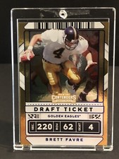 2020 CONTENDERS DRAFT PICKS #11 BRETT FAVRE BLUE FOIL DRAFT & SEASON TICKET NM-M