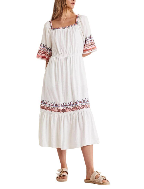 Boden Womens Jersey Embroidered Midi Dress UK6 US 2 White Boho D0263 NWT | eBay Boden Womens Jersey Embroidered Midi Dress UK6 US 2 White Boho D0263 NWT | eBay