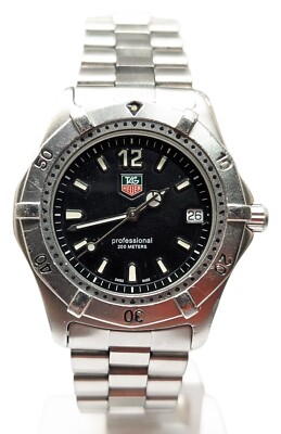 Tag Heuer Professional 200 Uhr Ref WK1110 Vintage Watch Swiss Made S Steel