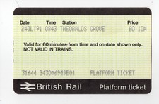 Theobalds Grove E01 - APTIS platform ticket