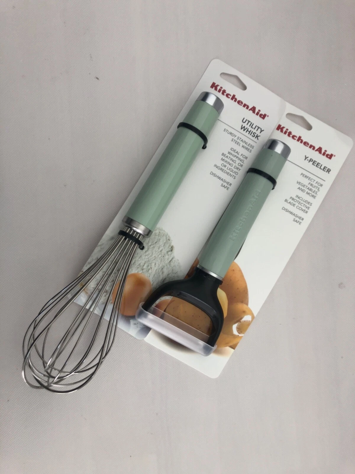 New KitchenAid Mint Pistachio HPIA Glossy Whisk and Y Peeler
Opens in a new window or tab