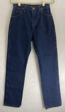Women's Wrangler Jeans 14MWZDD Size 11x34 High Waisted Slim Dark Wash Vintage