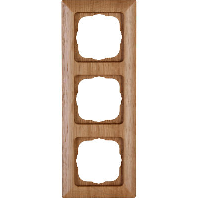 Kopp MILANO   Abdeckrahmen 3-fach, Farbe: Eiche