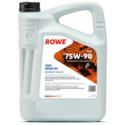 ROWE HIGHTEC TOPGEAR SAE 75W-90 HC Getriebeöl 5L für GL4 GL5 Ford MAN MB Volvo