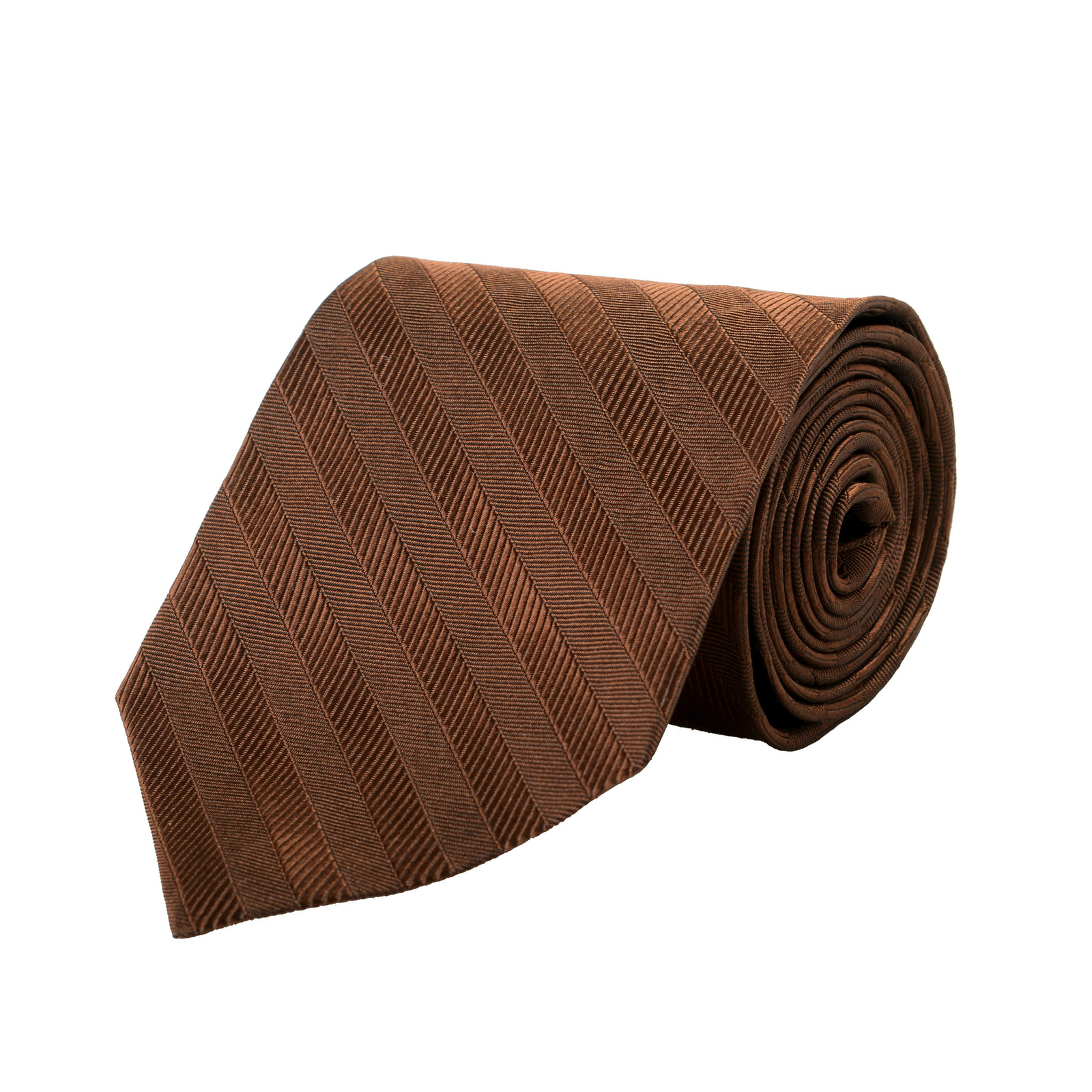 Мужской коричневый галстук в полоску из 100 шелка Etro 4790₽