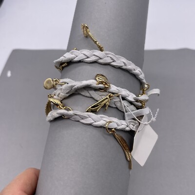 Kidada for Disney Couture Princess Charm Wrap Bracelet White