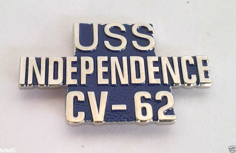 US NAVY USS INDEPENDENCE CV-62 (1-1/4") Military Hat Pin P14935 EE