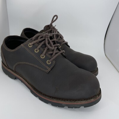 L.L. Bean Leather East Point Oxford Shoes Sz 9.5 M Brown Waterproof 296503