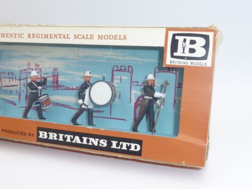 Vintage Britains Plastic Royal Marines Band Item No 7288 Boxed - Picture 2 of 7