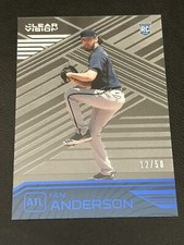 2021 Chronicles Clear Vision Blue Ian Anderson #12/50 SP Atlanta Braves