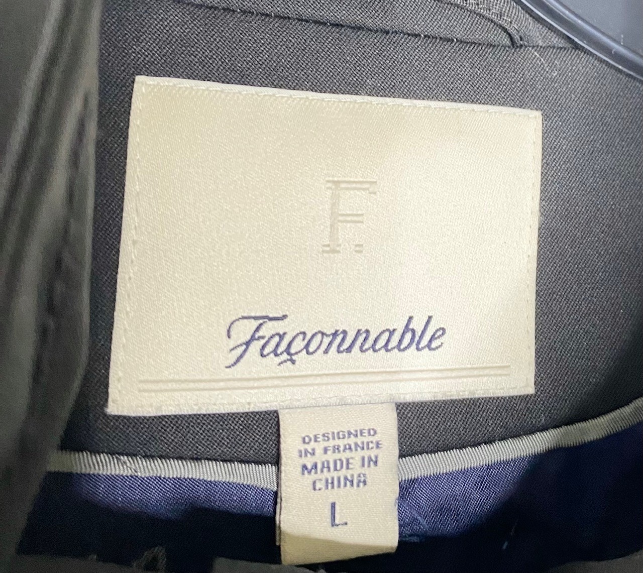 FACONNABLE Black Wool Poly Coating Long Trench Co… - image 7