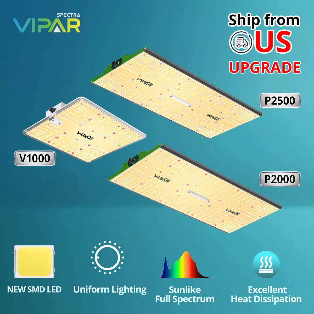 Viparspectra pro series p2500 sale led grow light