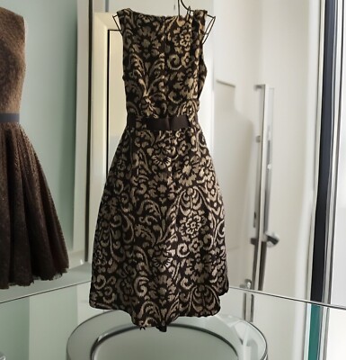 Studio 1 Petite Dress Chocolate Brown Beige Sz 10P Polyester (One Piece) | eBay Studio 1 Petite Dress Chocolate Brown Beige Sz 10P Polyester (One Piece) | eBay