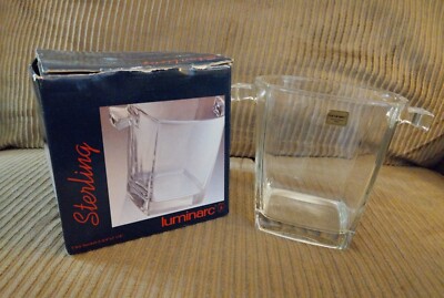 Ice Bucket Sterling Luminarc Made in France Verrerie Cristallerie D Arques J.G. 