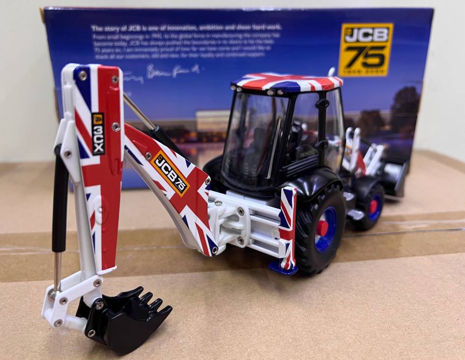 1:32 36CM JCB 3CX BACKHOE LOADER Construction Machine Equipment Diecast  Model