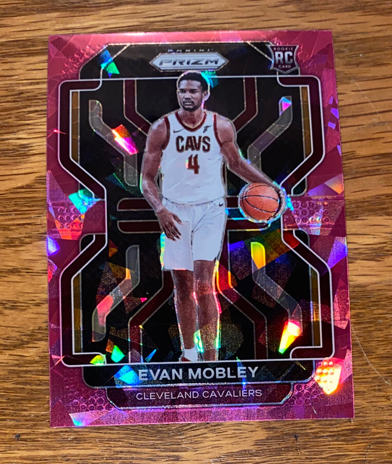 EVAN MOBLEY 2021-22 PANINI PRIZM #325 PINK CRACKED ICE PRIZM 