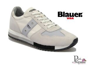 Scarpe BLAUER da donna estive sneakers in camoscio estive casual MELROSE  bianche | eBay