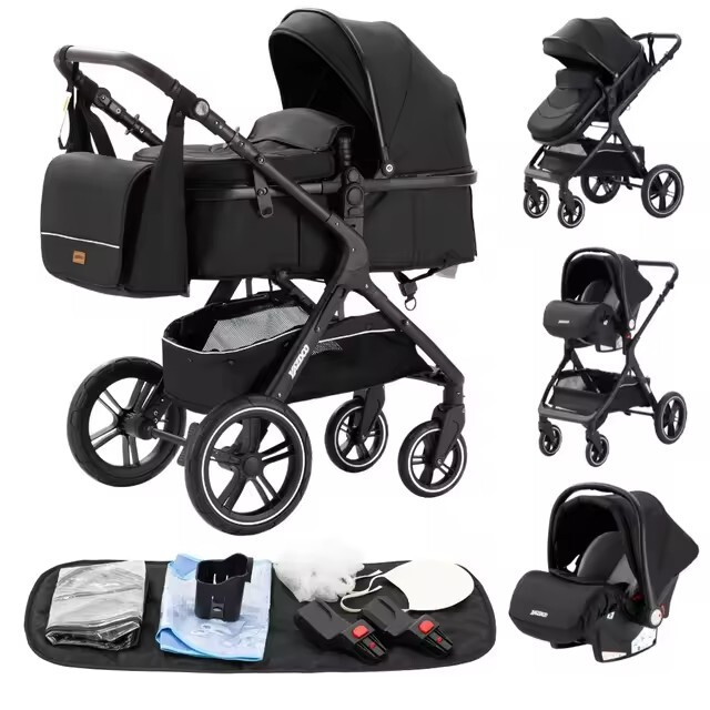 Passeggino 3in1 trio baby carrozzina ovetto bambini neonati leggero vari colori