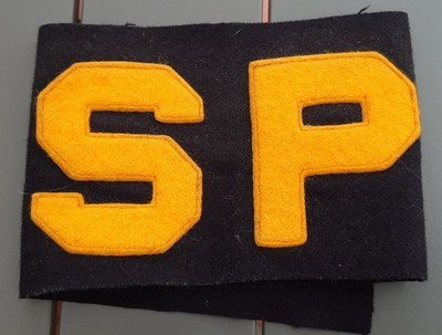 SHORE PATROL SP US Navy USN Marine USA Manschette Wolltuch ORIGINAL MP