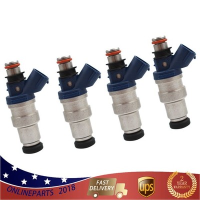 For Toyota Tacoma 1995-1999 2.4L L4 DOHC 4Pcs Fuel Injectors 23250-75040