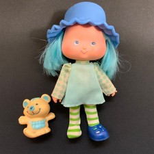 Vintage Strawberry Shortcake Doll Blueberry Muffin + Pet Kenner Palitoy 1981