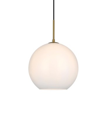 Elegant Lighting LD2225 Baxter 12''W Pendant - Gold