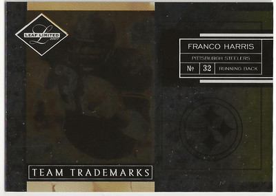 2007 Leaf Limited Team Trademarks Franco Harris 073/100 #TT-21