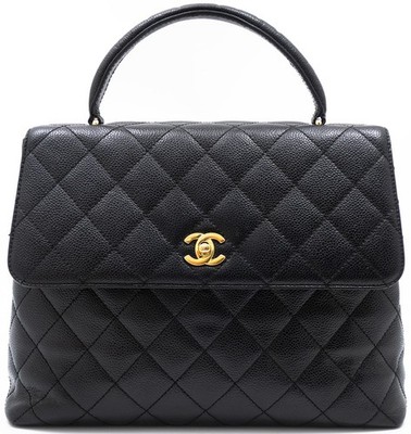 CHANEL 255 CAVIAR SKIN MATELASSE HANDTASCHE HAND BAG HENKELTASCHE TASCHE CC COCO