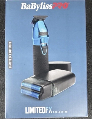 BaBylissPRO LimitedFX Blue/Black BlueFX+ Trimmer & FoilFX+ Shaver Kit
