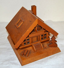 Alte Handarbeit Holzhaus Lichterhaus DDR um 1960 f&uuml;r Bastler