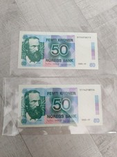 Norwegen, 50 Kroner, 1995, Aufsteigende Nummer