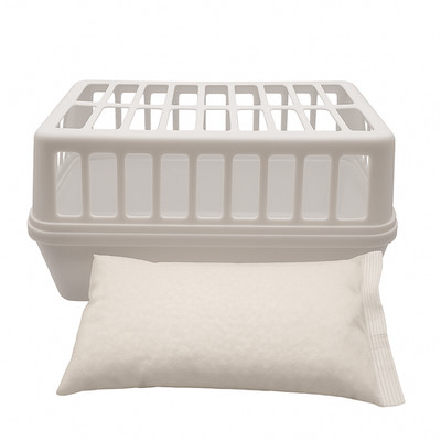 Starter-Set: 1x XXL Box weiß + 3x 1,2kg SA Raum- Luftentfeuchter Granulat