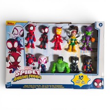 Marvel Spidey and His Amazing Friends 10-Pack 4  Action Figures DAMAGED BOX 