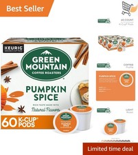 Pumpkin Spice Coffee Pods Light Roast Caffeinated Kosher 60 Pack