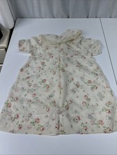 VTG Handmade Little Girls Floral Lace Dress