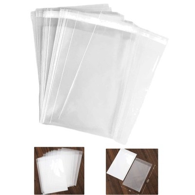 50 pcs 9x12 Clear Self-Seal Cello Bags - Durable & Resealable for All Packaging