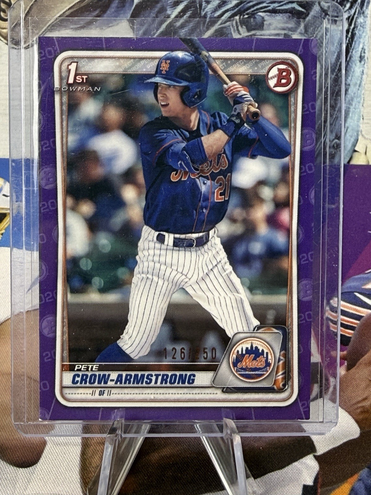 2020 Bowman Draft First - Pete Crow-Armstrong #BD-72 Purple /250