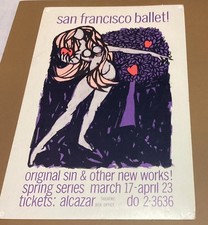 Old Vintage 1961 San Francisco Ballet Origina...