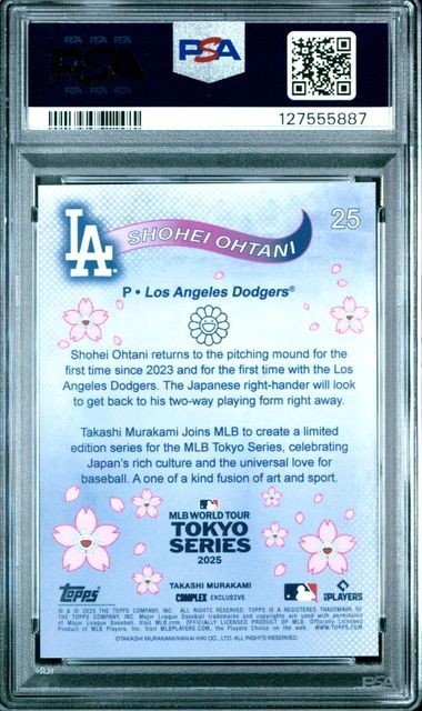 🔥🔥🔥PSA 10🔥🔥🔥2025 Topps Murakami SHOHEI OHTANI Tokyo Series